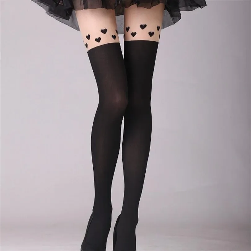 

LJCUIYAO Tights Thick Pantyhose Women Female Stockings Cat Pattern Print Cartoon 20 Style Woman Collant Femme Opaque Stockings