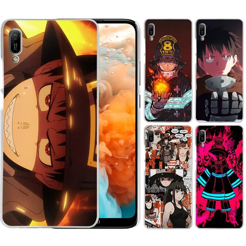 Чехол Fire Force для Huawei Honor 9S 9A 9C 20e 9X Pro 30S Y9s 8X 20 10 Lite 20i Y9 Y6 Y7 2019 Жесткий Чехол|Бамперы| |