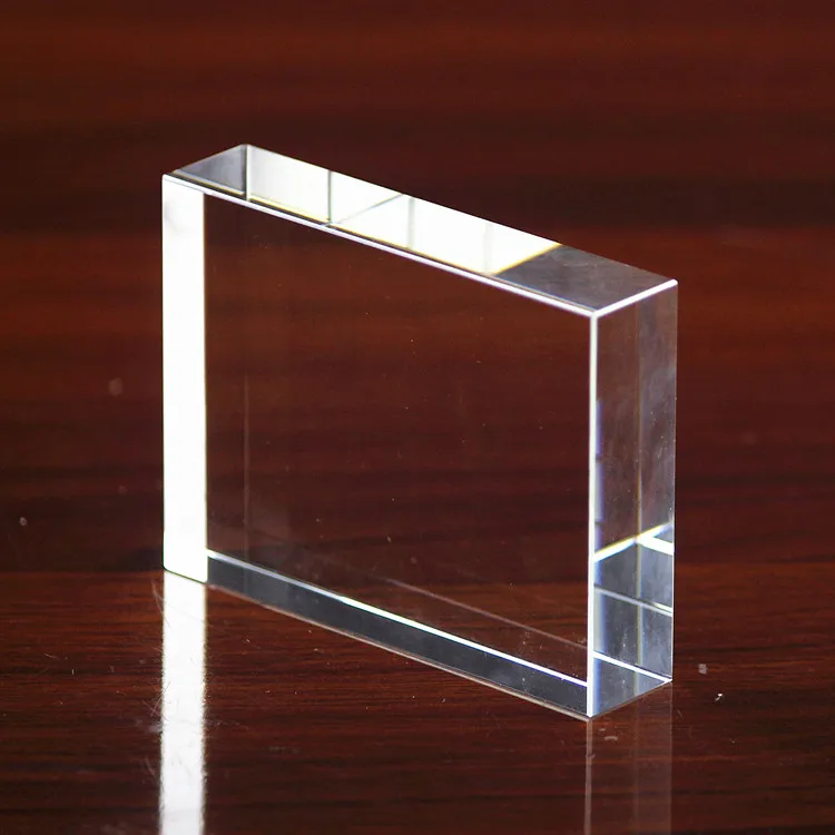 

8x8x2cm High Clear Acrylic Board Engraving Letters DIY Block Gift Card Print Words Sheet Acryl Display Plates Bar Decor