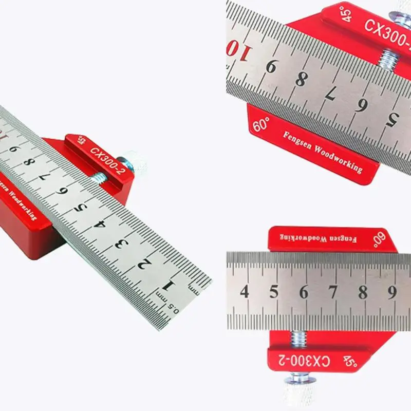 Деревообрабатывающая линия Scriber Gauge стальная линейка для столярных работ DIY измерительные инструменты удобно для значительно повышения эффективности