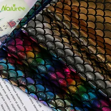 1,5 м* 1 м рыбья чешуя Бронзированная ткань для русалки сценический костюм игрушка плавки полный полиэстер