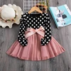 3 6 8 Years Long Sleeve Dress for Kids Girls Dot Autum Baby  Birthday Clothes  Winter Children Clothing Party Princess Dresses ► Photo 2/6
