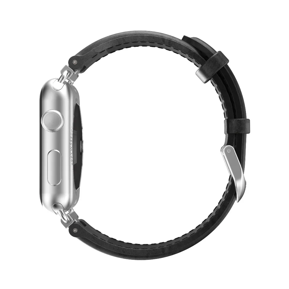 Ремешок из натуральной кожи для Apple Watch серии 5 4 3 2 Стразы браслет с бриллиантами для iWatch ремешок 38 мм 40 мм 42 мм 44 мм ремни