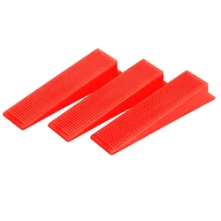100pcs Plastic Ceramic Tile Leveling System Laying Wall Tiles Floor Locator Wedge Spacers Construction Scaffolding Accessories