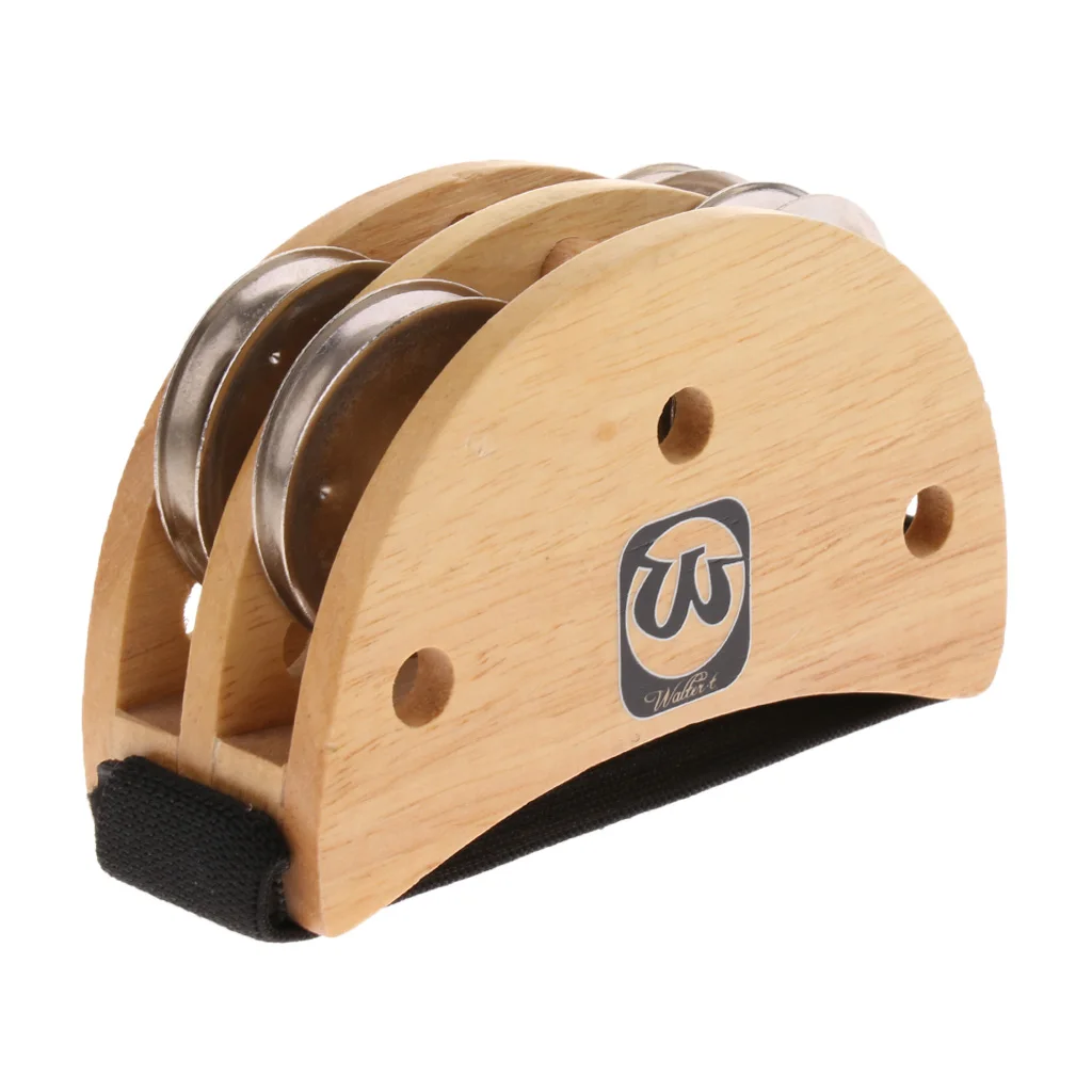 MagiDeal деревянный шейкер для ног ножной Тамбурин яркий звук Cajon аксессуар