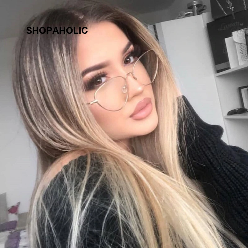 Occhiali Finti Donna Stile Cat Eye Retro - Montatura Gatto Con Lenti Trasparenti | Accessorio Moda Vintage - Foto 8