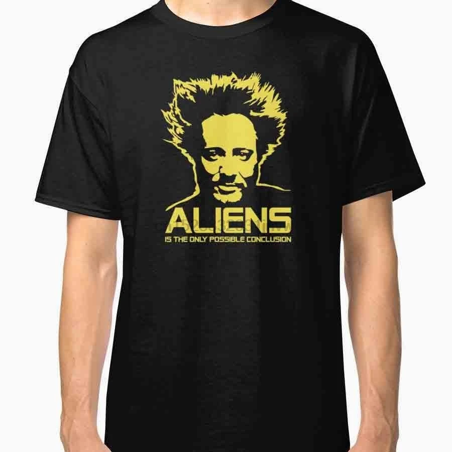 Футболка с изображением древнего пришельца Джорджио Tsoukalos Мужская черная