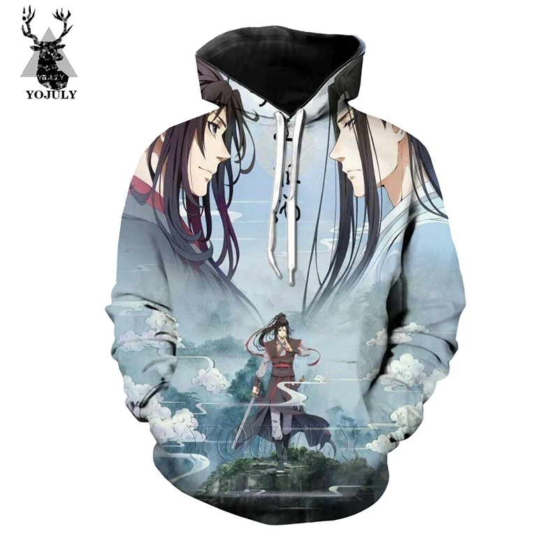 Grandmaster of demonic cultivation толстовки off white мужские Mo Dao Zu Shi wei wuxian 3d принт Аниме Толстовка Хип Хоп Уличная одежда