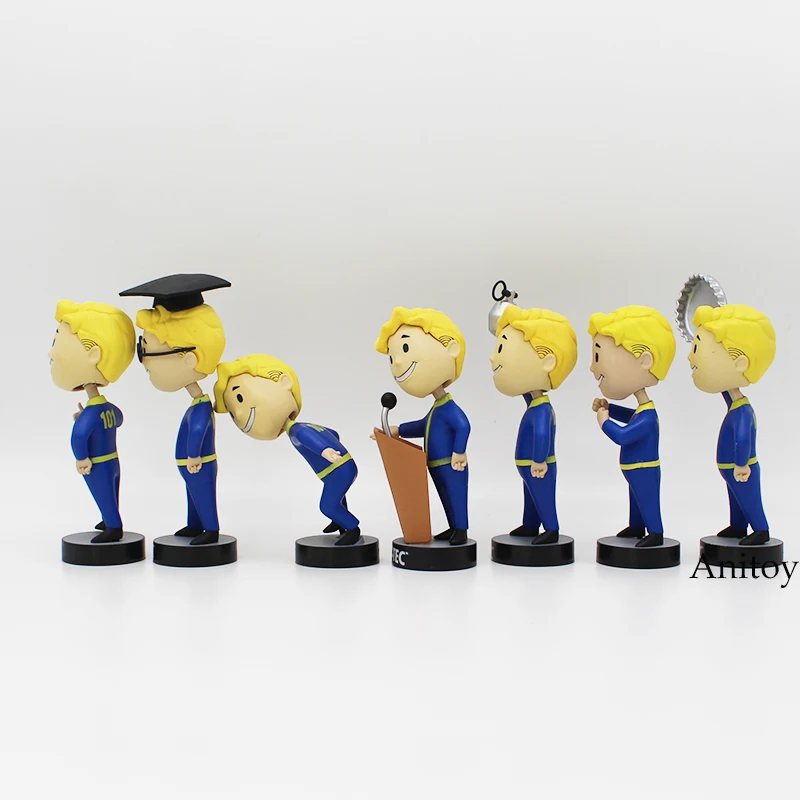 Качающаяся голова 7 видов стилей Fallout vaddle мальчик ПВХ фигурка Коллекционная модель игрушки статуи KT1777