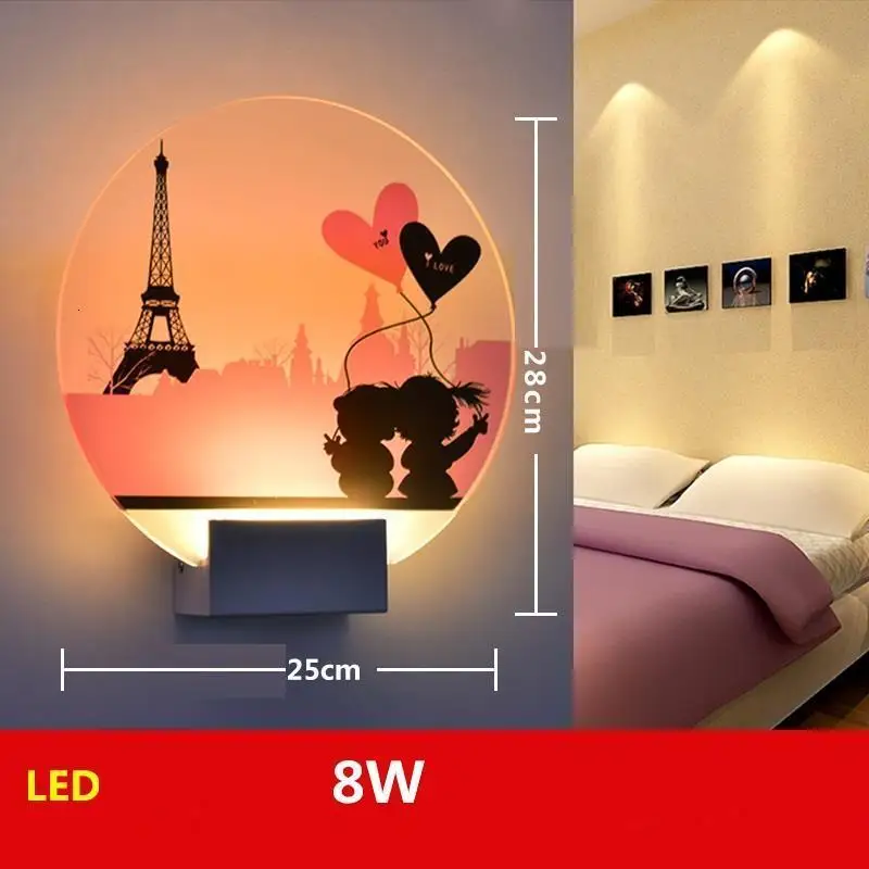 Techo Colgante современная лампа зеркальная лампа Murale Led Lampara De Interior Wandlamp спальня Aplique Luz Pared настенный светильник