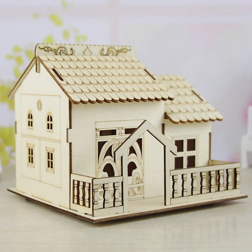 Money Box Piggy-Bank Wooden Coin Saving Box Kids Gift Coin Saving House Money Bank (31)