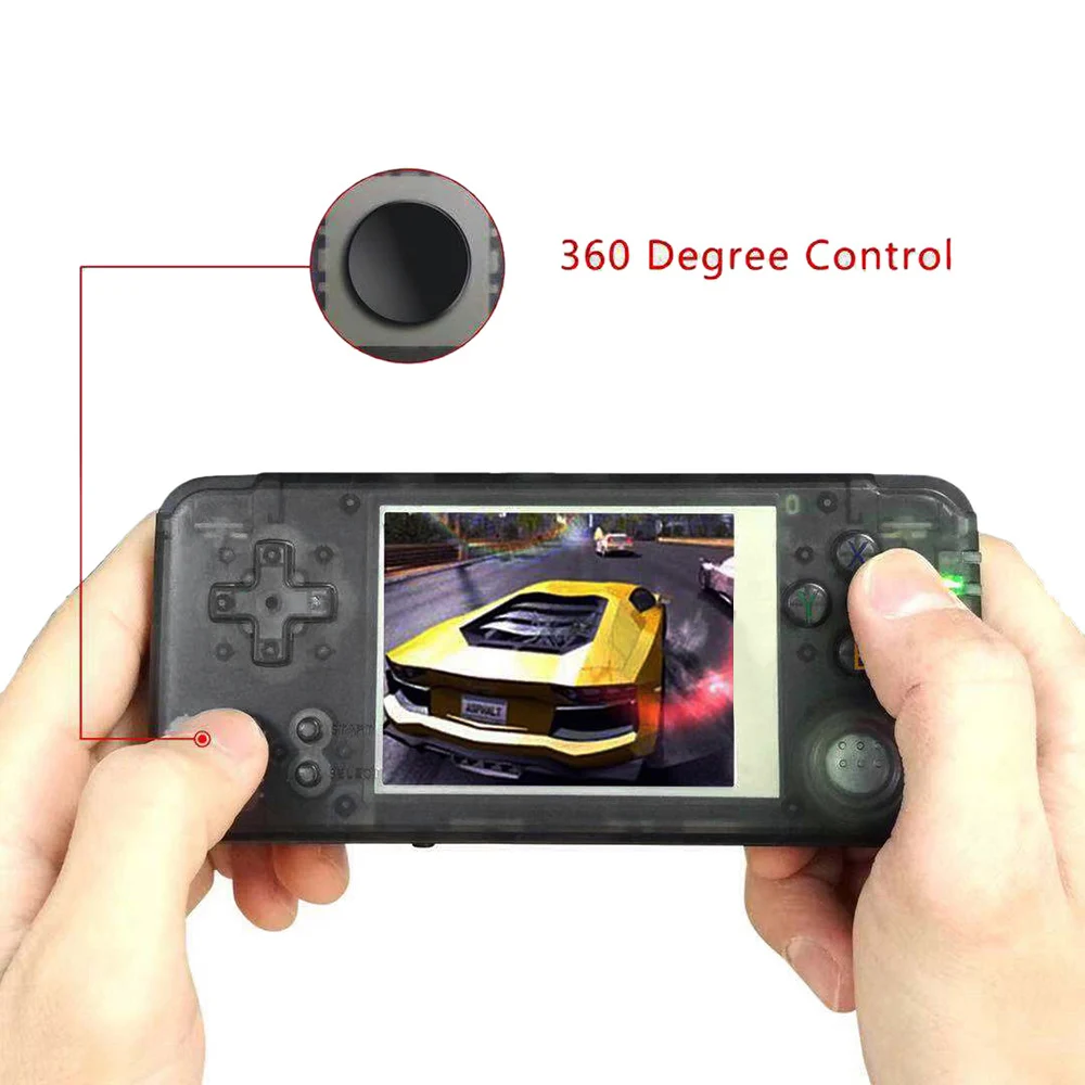 

Q9 Console Handheld Game Console Portable Video Game Machine Music Player with 3000 Games 1800mAh Battery AV Audio Out TF Slot