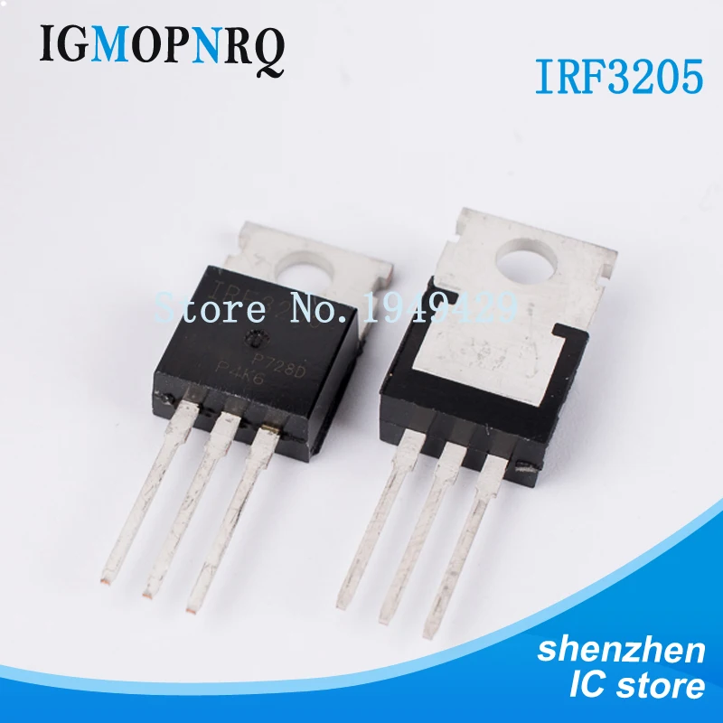 10 шт. IRF3205 MOSFET IRF3205PBF MOSFT 55В 98A 8 МОМ 97.3nC 220 Новый| |