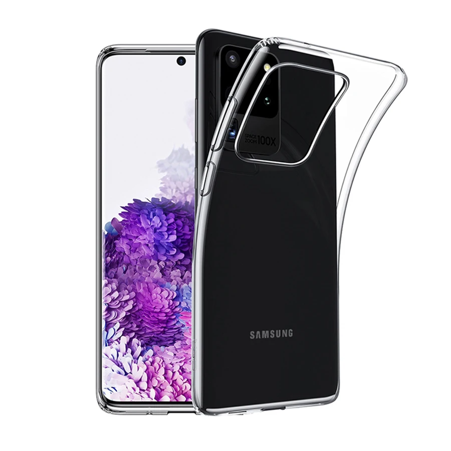 Мягкий прозрачный чехол из ТПУ для Samsung Galaxy S20 Ultra S10 S9 S10e Note 10 8 9 Plus Lite A10 A20 A20e A40 A51 A50