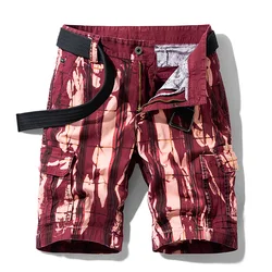 Short Cargo en coton pour hommes, Bermuda décontracté, pantalon de plage, à la mode, nouveau, printemps, été, 2021 