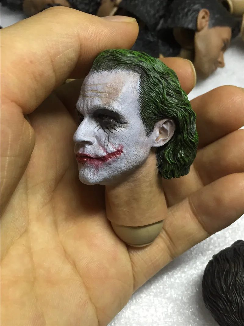1/6 шкала Мужская Джокер голова лепить MJ12 Джокер новейший головной убор для DIY Хит Леджер фигурки