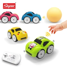 Mini RC Intelligent Sensor Car Radio Controlled Electric Cute Cars Remote Control Car Cartoon Mode Smart Music Light Vehicle Toy