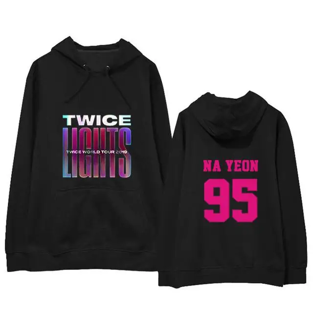 Корейская Мода Kpop TWICE WORLD TOUR Kpop одежда для женщин с длинным рукавом Толстовка Женский Harajuku с капюшоном уличная верхняя одежда - Цвет: 16
