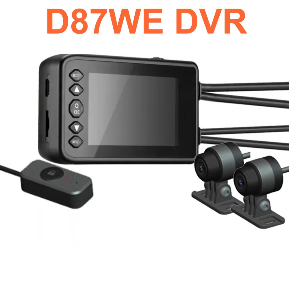 

2.7 Inch Motorcycle DVR WIFI Camera FHD 1080P Dash Cam Front Rear Dual Lens Recorder 140 Degree Wide Angle Controller View Video