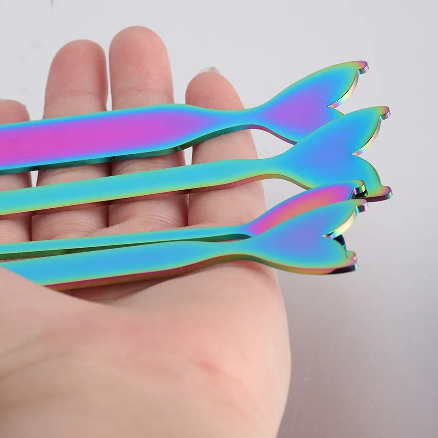 Серебряное зеркало из нержавеющей стали Русалка рыбий хвост полоски DIY c-образный Открытый браслет из нержавеющей стали полосы