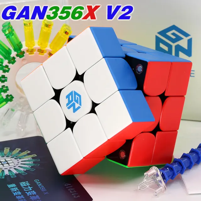 Puzzle Magic GANCUBES GAN 356 XS 356M GAN3x3 356 M GAN356 X v2 GAN356XS Magnetic Non Magnetic Cube 3x3x3 Speed Twist Puzzle Toy 1