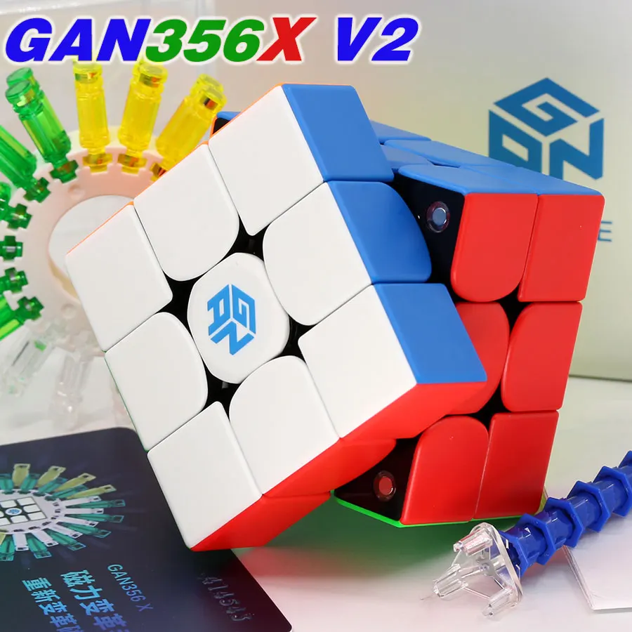 Головоломка волшебный куб GAN 356 356x GAN356 X Магнитный 3x3x3 3x3 GAN460M 460 M 4X4X4 Air Pro S SM 2019