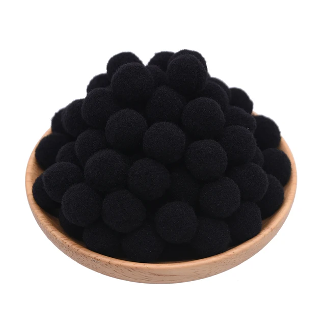 100pcs 15/20/25mm Fluffy Soft Pompom Ball DIY Handmade Kid Toy Doll Garment Sewing Material Color Pom Poms Decor Supplies Crafts B26