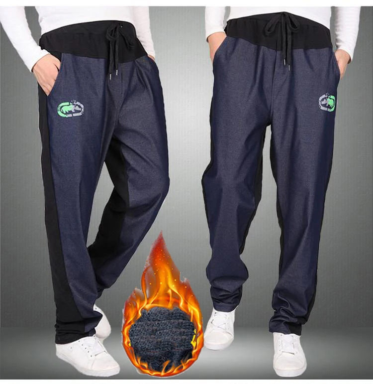 Warm winter pants men Joggers pants Hip Hop pants men clothes Streetwear men's trousers large size XXXL 4XL 5XL 6XL 7XL 8XL