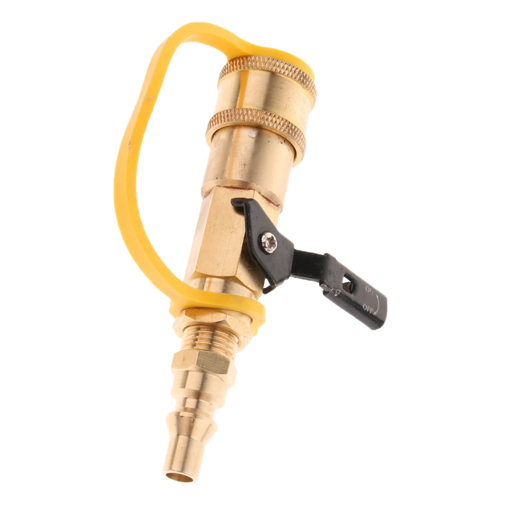 1/4'' Gas Quick Connect Adapter Fittings LP Propane Hose Quick Disconnect