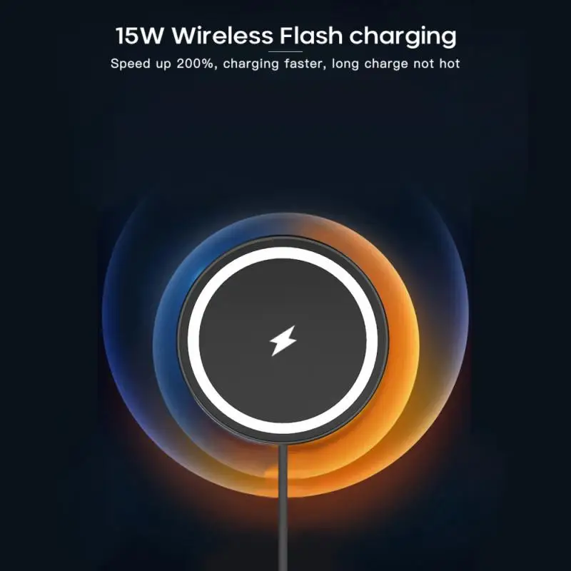 Магнитное беспроводное автомобильное зарядное устройство для Iphone 12 Mini Pro Max Macsafe 15