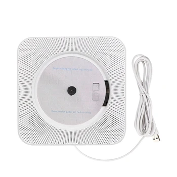 

Retekess TR609 Wall Mountable CD Player with FM Radio Bluetooth Speaker MP3 Player Remote Control AUX o Input