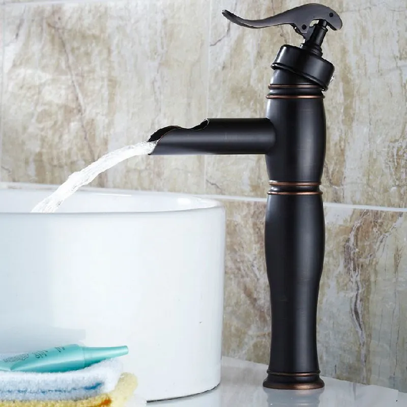 

NEW "Water Pump Look" Style Black Oil Rubbed Antique Brass Bathroom Sink Basin Mixer Tap Faucet One Hole Single Handle mhg013