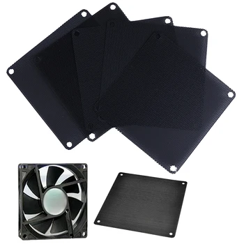 

5Pcs 90mm PVC PC Fan Dust Filter Dustproof Case Computer Cooler Cover Mesh
