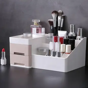 

Large Capacity Cosmetic Storage Box Makeup Drawer Organizer Jewelry Nail Polish Makeup Container Desktop Sundries Storage Box