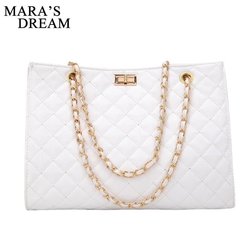 Luxury Handbags Women Bags Designer Leather Chain Large Shoulder Tote Hand Bag Fashion Crossbody For 2021 White | Багаж и сумки