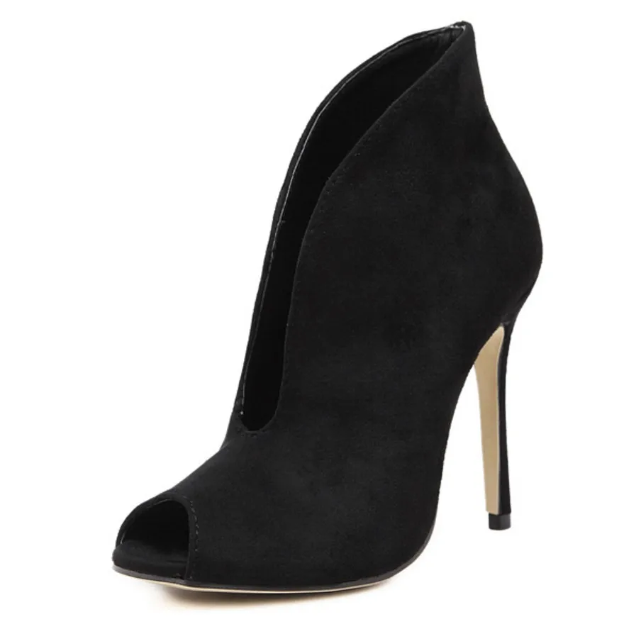 2019 женская обувь на высоком каблуке с острым носком шпильке Модные Ботинки Martin