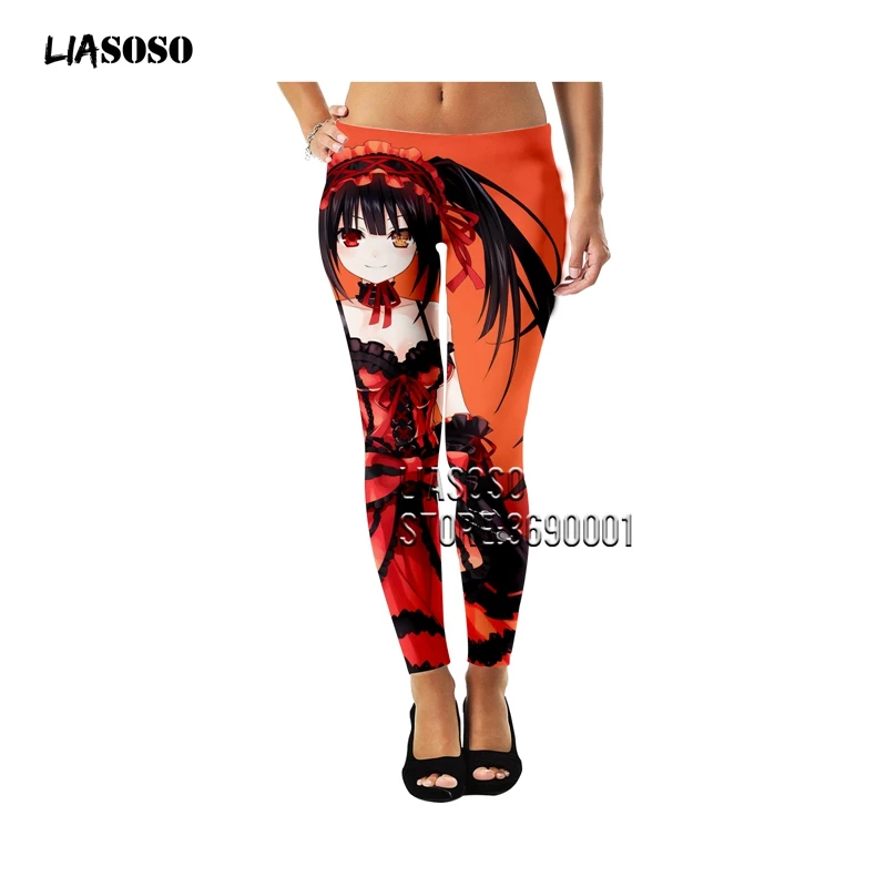 9 LIASOSO, 3D принт, аниме, для девушек, для девушек, для женщин, леггинсы, Ретро стиль, готика, для фитнеса, леггинсы, по щиколотку, женская одежда, верхняя одежда - Цвет: 9
