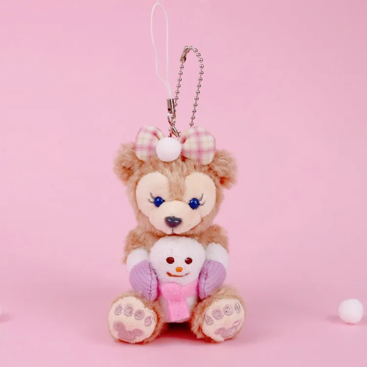 1 шт., новинка, плюшевые игрушки Duffy Bear, друзья, стеллалу, снеговик, балет, кролик, Маленькая подвеска, 10 см, 4 вида, WJ01