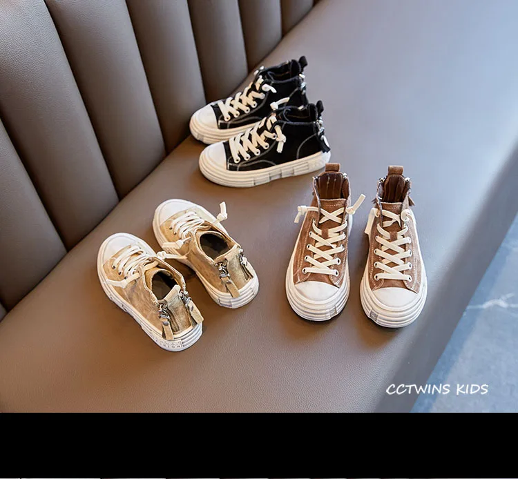 CCTWINS/детская обувь; коллекция года; сезон осень; Детские повседневные кроссовки; брендовые высокие кроссовки; натуральная кожа Мальчики; обувь для девочек; FH2625