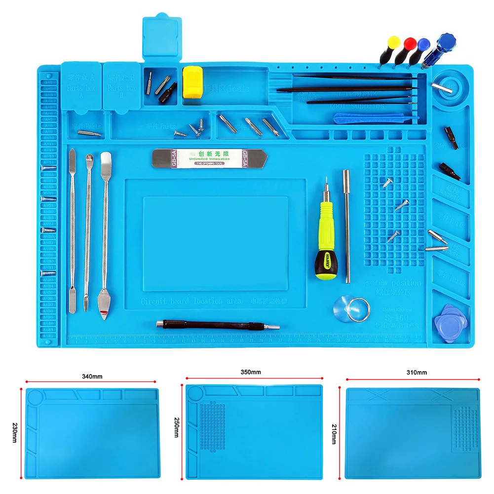 Термоизоляционный рабочий коврик паяльная станция паяльник для ремонта