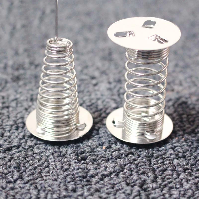 Stainless steel spring base bottom with adhesive light clay model accessories tip head and flat head 5