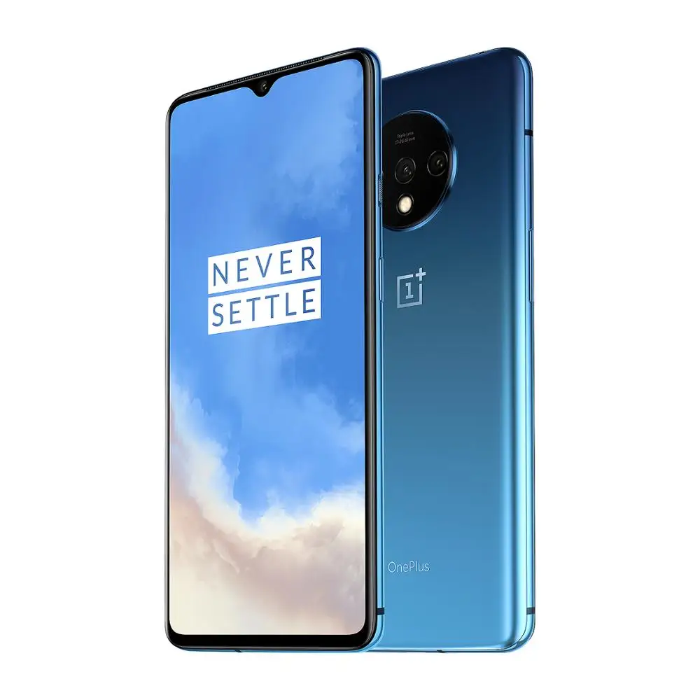 OnePlus 7T глобальная Версия 8 Гб 128 ГБ Snapdragon 855 плюс Восьмиядерный 48мп Тройная камера 90 Гц Fulid AMOLED 3800 мАч UFS 3,0 NFC