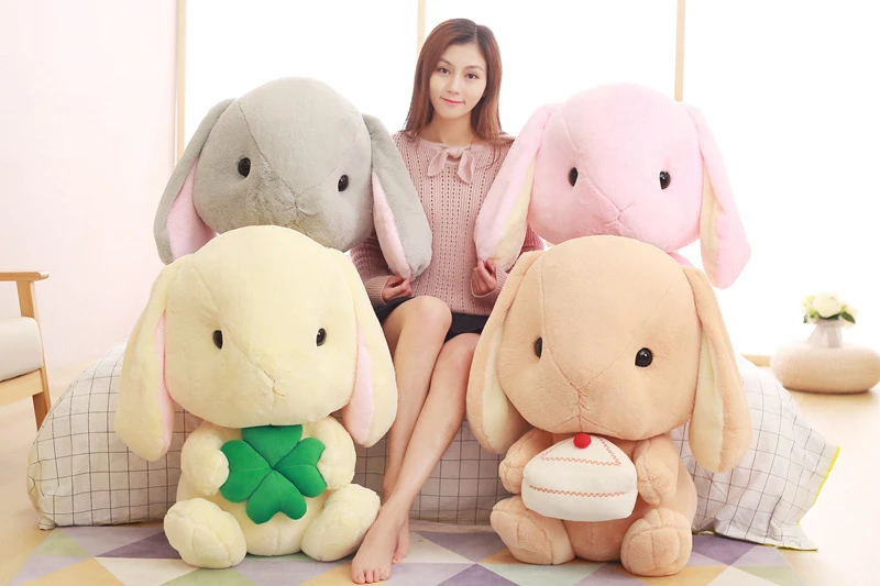 32/40 см Симпатичные мягкие Lop кролик мягкие Животные плюшевая игрушка кролик кукла подушка подарок для маленьких девочек, платье для дня рождения, рождественский подарок