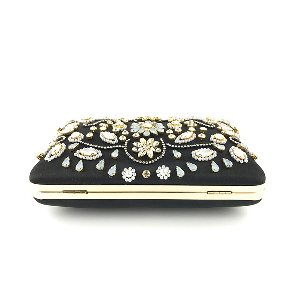 Hand-held Dinner Bag Women Hand-beaded Ladies Diamond Fashion Craft Mobile Phone Bag Girl Birthday Party Conference Nightclub