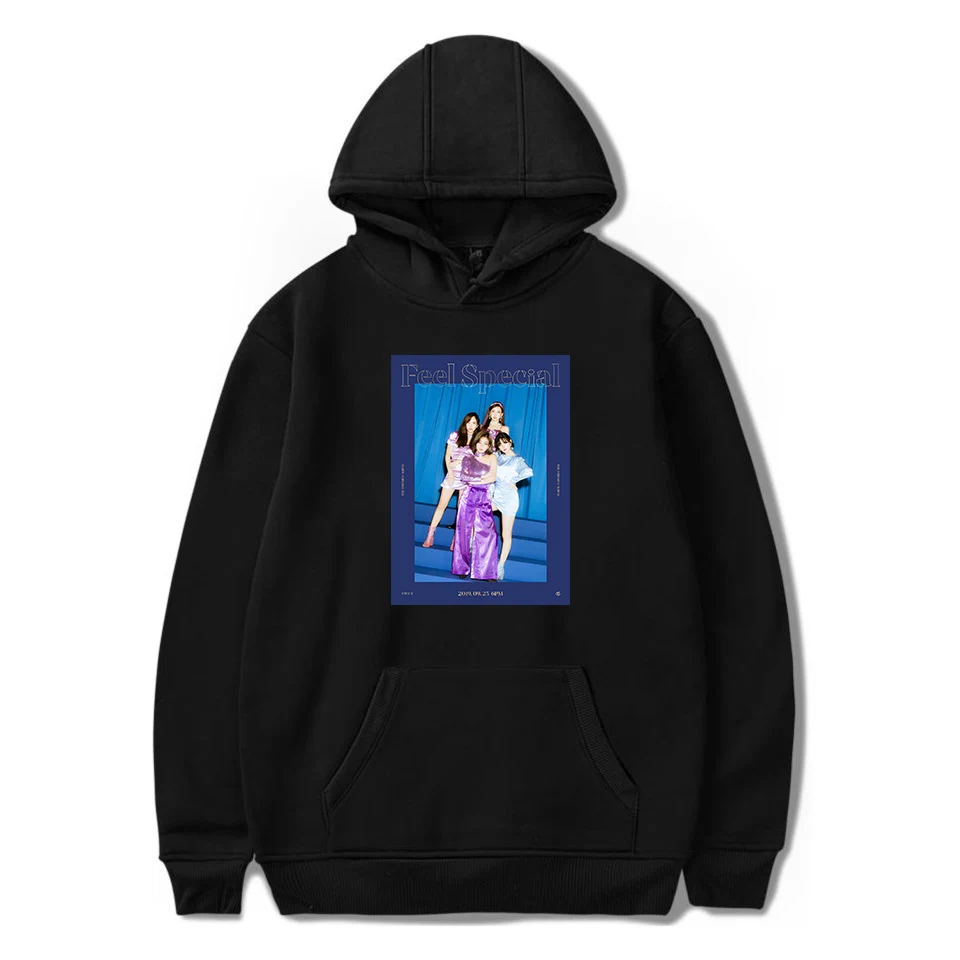 Kpop Twice толстовки свитшоты для женщин и мужчин Twice Feel специальные толстовки Флисовая теплая толстовка в стиле хип-хоп пуловеры с длинным рукавом K-pop