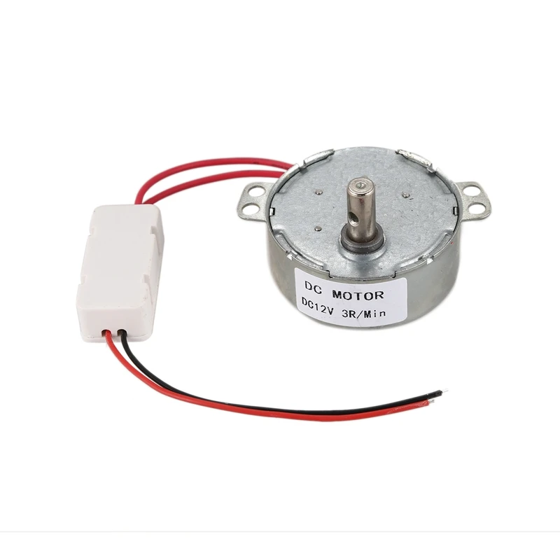 DC 12V 3RPM редуктор скорости вентилятора микро-бесщеточный CW/CCW синхронный двигатель