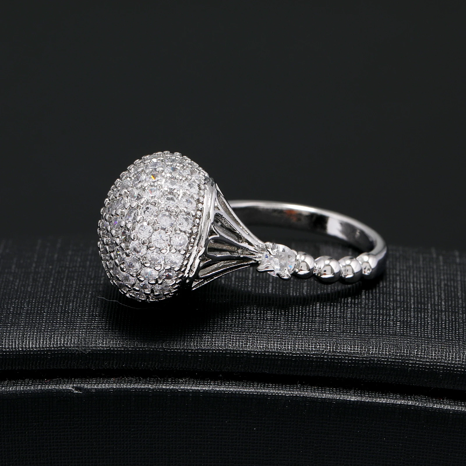 LUALA Luxury Wedding Ring For Women Cubic Zirconia Super Quality Gift Dubai Bridal Ring Jewelry Accessories