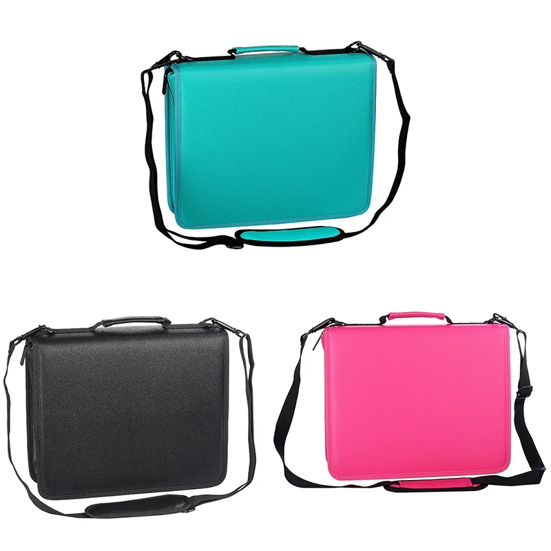 

Pu Leather School Pencil Case 180 Hole Large Pen Pencil Case Color Pencil Spiral Detachable Pen Case