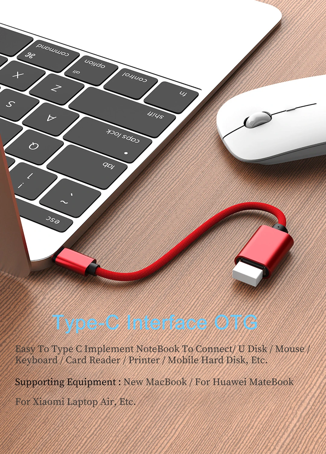 Кабель-адаптер с разъемом type-C-USB A OTG, USB C, OTG конвертер для Xiaomi Redmi, samsung, мобильного телефона, камеры, принтера, разъем для передачи данных