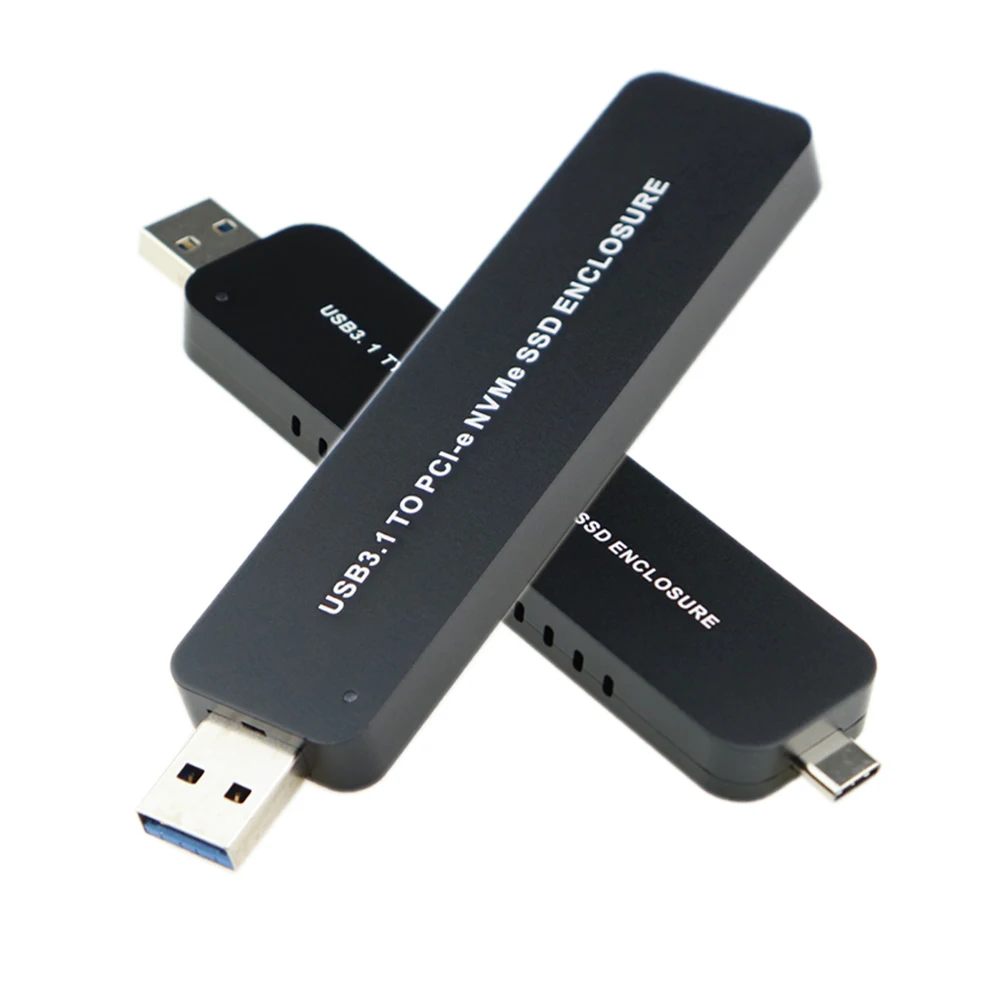 USB 3,1 Gen2 10 Гбит/с PCI-E M2 NVMe M-Key USB A type C внешний корпус SSD корпус Поддержка NVMe диск PCIe SSD 2280 2260 2242